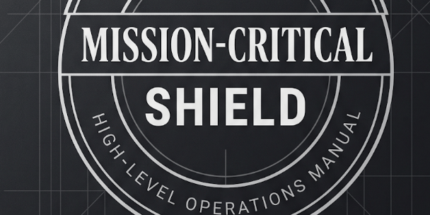 Mission-Critical Shield High-Level Operations Manual cover emblem.
